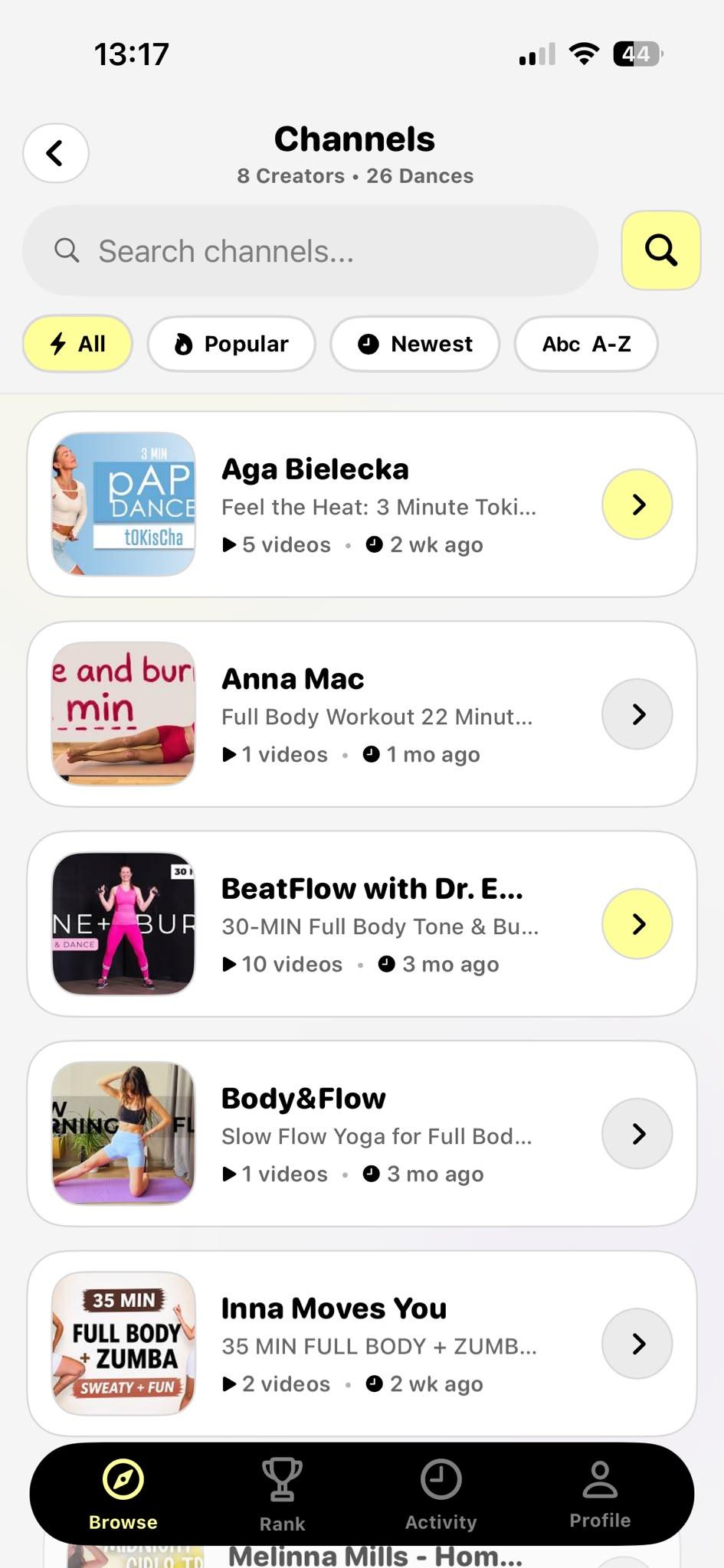 Hoppa creator channels
